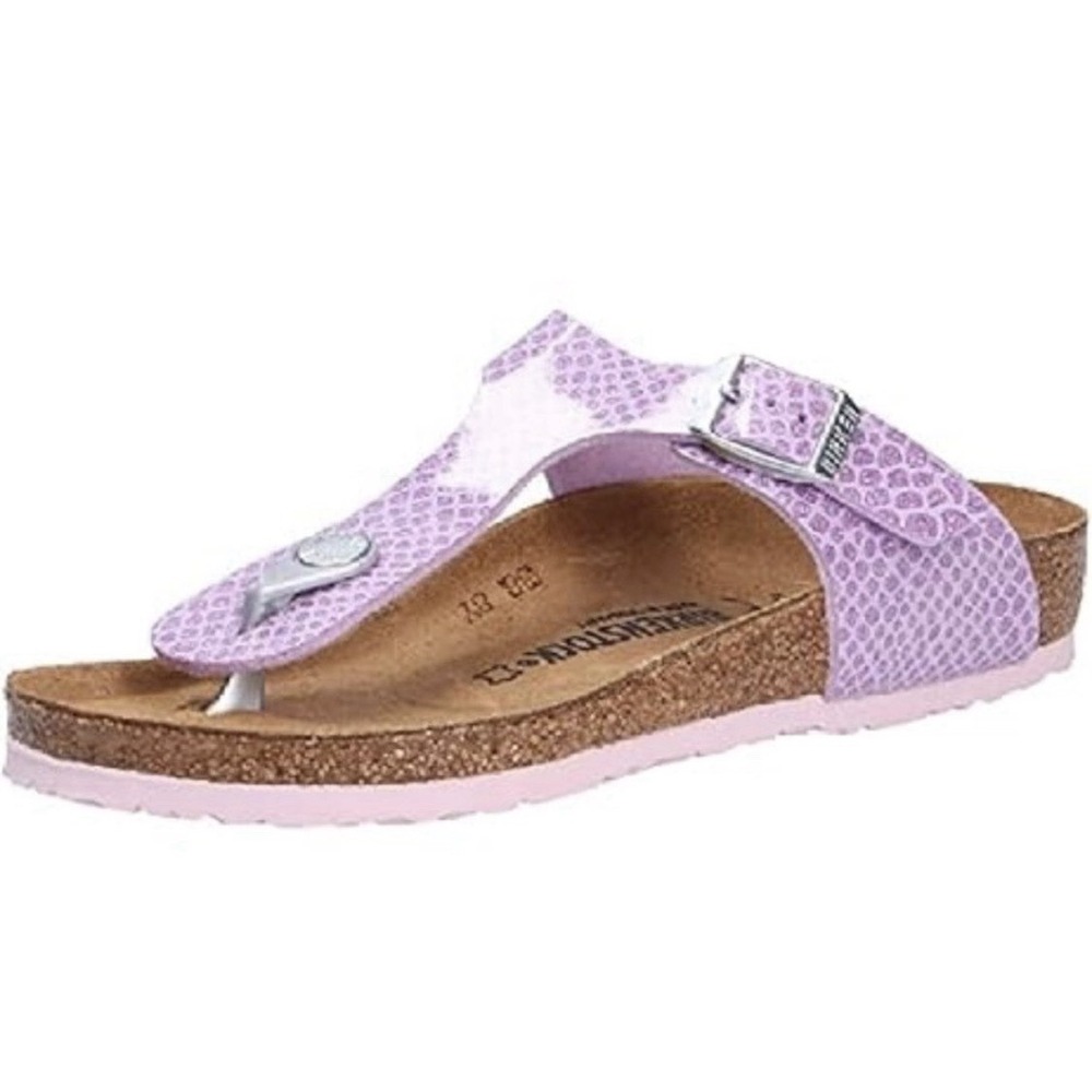Birkenstock Kids Gizeh Size 30 Kids 12 Purple Magic Snake Lilac Upper